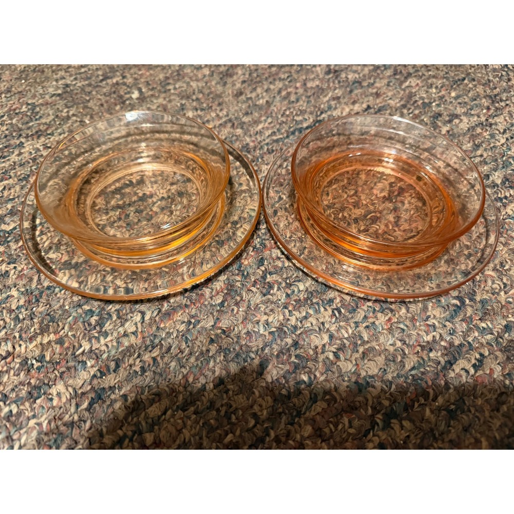 Priscilla Pink Depression Glass Breakfast Cereal Bowl 8133 Tiffin US Glass Co. - Picture 2 of 4